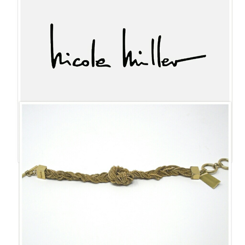 NWT! NICOLE MILLER BRAIDED KNOT BRACELET